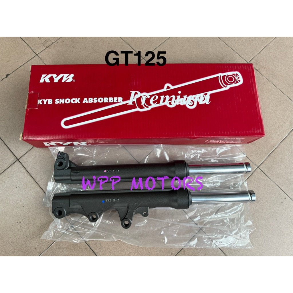 ชุดโช้คอัพหน้า Yamaha Gt125 อะไหล่แท้จากศูนย์KYB