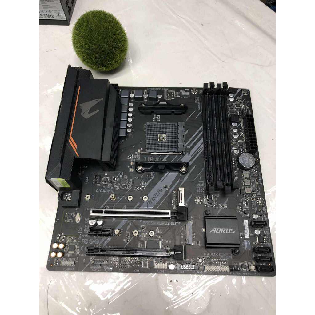 MAINBOARD (เมนบอร์ด) AM4 GIGABYTE B550M AORUS ELITE ไม่มีกล่อง ใช้งานปกติ ประกันร้าน
