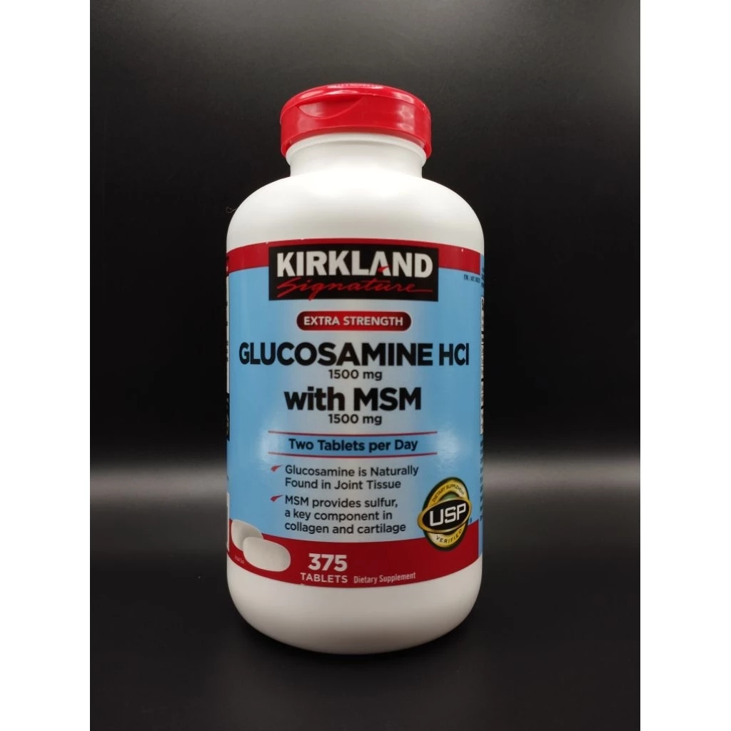 Kirkland Glucosamine with MSM, 375 Tablets Exp12/2027