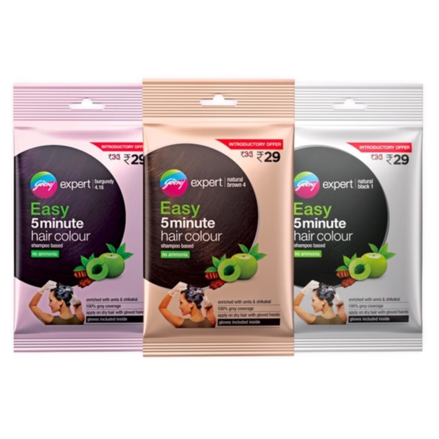 แชมพูเปลี่ยนสีผม Godrej Selfie 5 Minute Shampoo Hair Colour นาที  ขนาด 18 มล