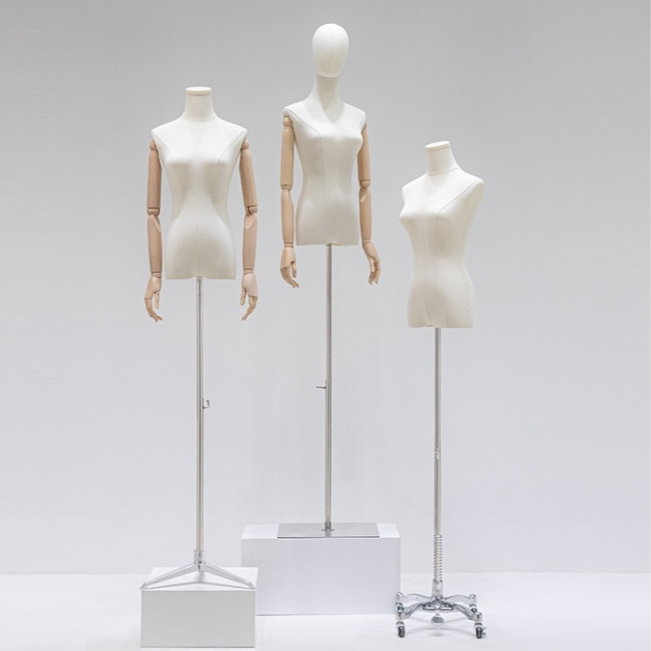 (มาใหม่)หุ่นโชว์ผู้หญิง ฐานสแตนเลส (ผ้าหนาA15/WADW)