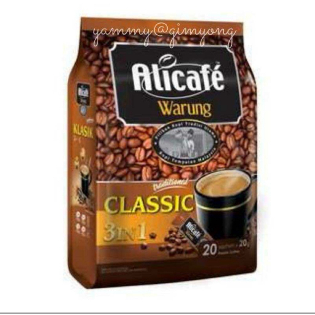 Alicafe warung classic กาแฟ 3 in 1 นำเข้าจากมาเลเซีย
