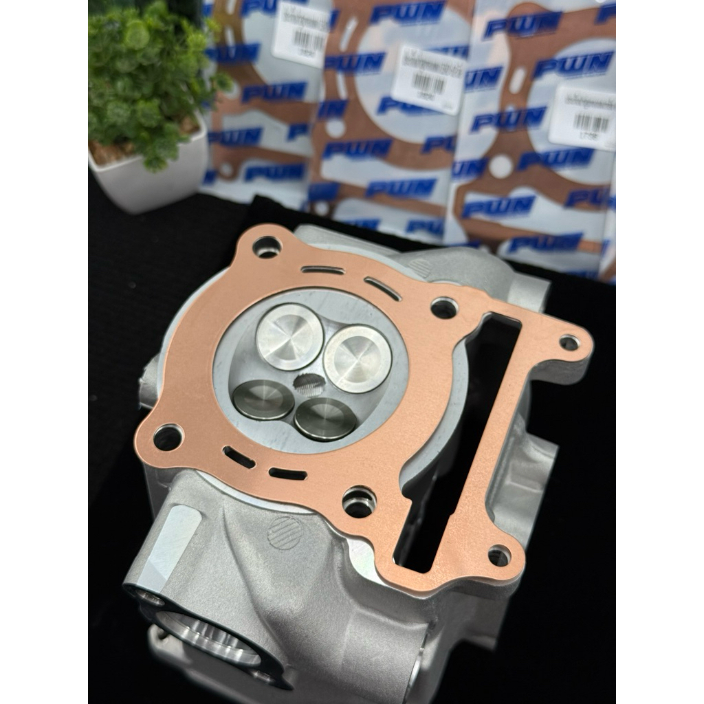 ประเก็นฝาสูบทองแดงหนา0.5พิเศษอย่างดียี่ห้อPWN pcx160 GIORNO lead125 ขนาด60-66มิล
