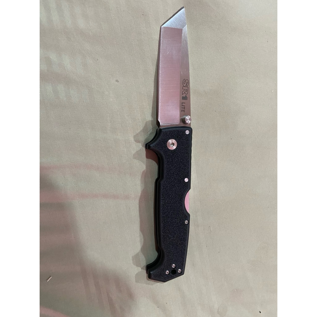 มีดพับ Cold Steel SR1 Lite Folding Knife 8Cr14MoV Tanto Blade, Griv-Ex Handles