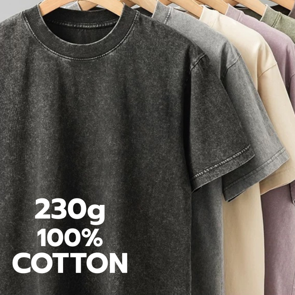 Molisa เสื้อสตรีท สกรีนเสื้อ DTG ผ้าฟอก คอตตอน100% เสื้อยืด เกรดพรีเมียม วัยรุ่น แนวเท่ 68155# - รูปที่ 3