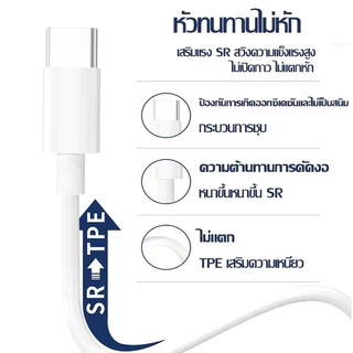 【รับประกัน1ปี】ชุดชาร์จ PD35w หัวชาร์จ + สายชาร์จ Typec pd60w max fast charging สำหรับ i7 i8 x i11 i12 i13 i14 i15 i16