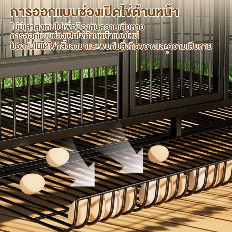 กรงไก่ขนาดใหญ่ กรงไก่ กรงเป็ด กรงห่าน กรงกระต่าย กรงสัตว์เลี้ยง ขนาดใหญ่ เหมาะสำหรับสัตว์หลายชนิด ราคา ถูกที่สุด ดีลบีเคเค แกลเลอรีภาพที่ 7