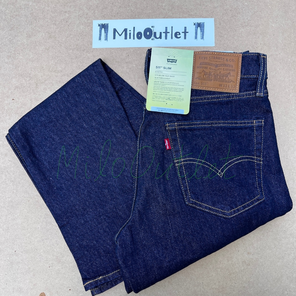 กางเกงยีนส์ LEVI’S 511 บิ๊ก E Levi’s Premium ปลายขาเย็บลูกโซ่ ของแท้ 100%