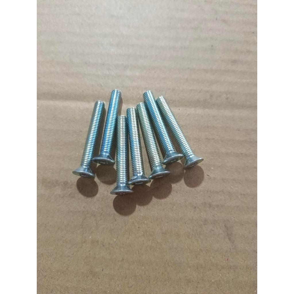 FMS-5X35(W) น็อตหัวจมเตเปอร์ เกลียวตลอด M5X35-0.8F สินค้าคงเหลือ/ชิ้น = 153 (PK-D034)