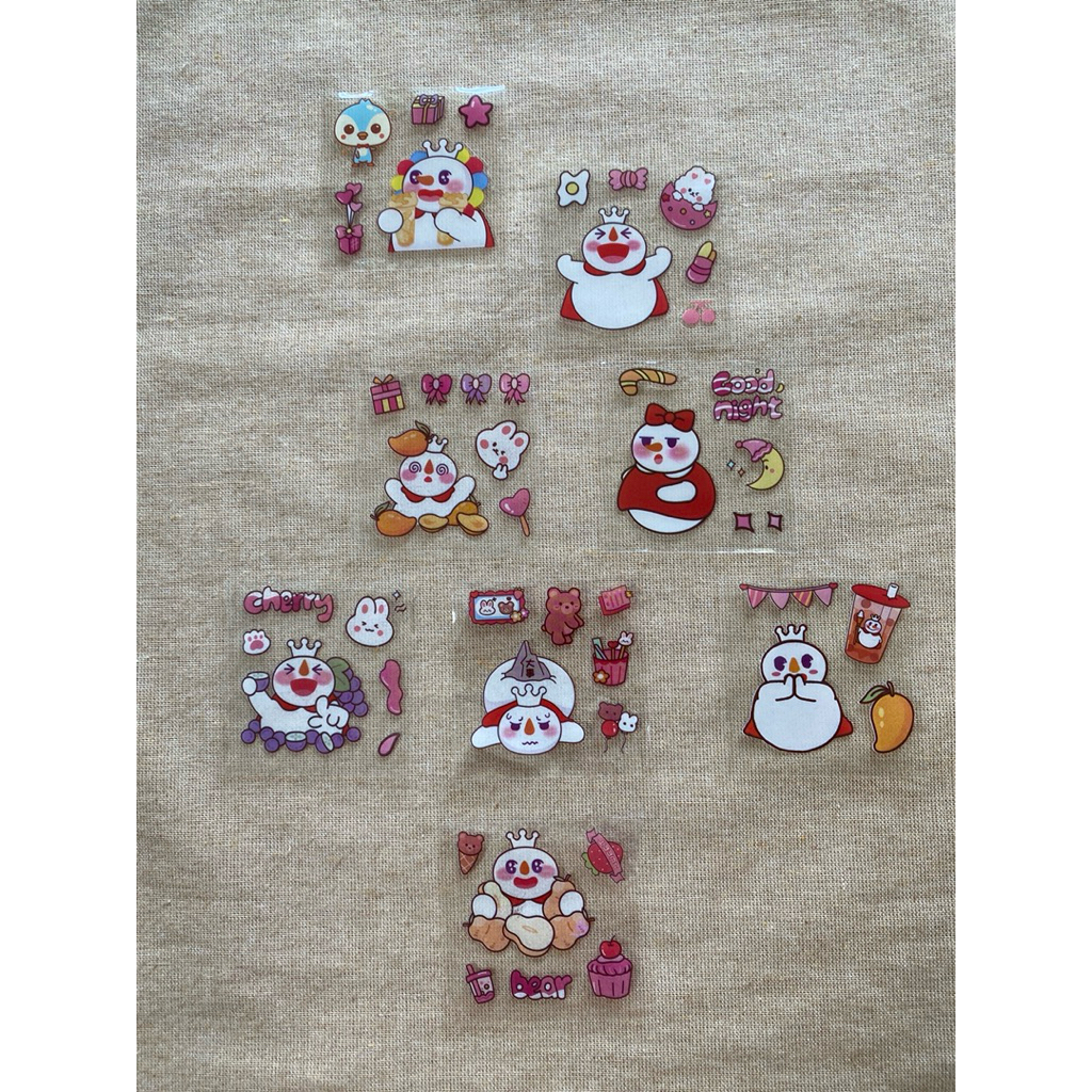 ชุดสติกเกอร์       mixue                                       ตามภาพ