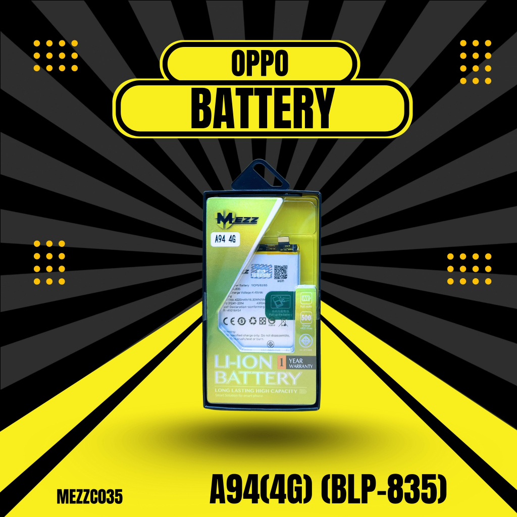 เเบตเตอรี่ OPPO A94(4G) (BLP-835) มอก.ยี่ห้อ(MEZZ)