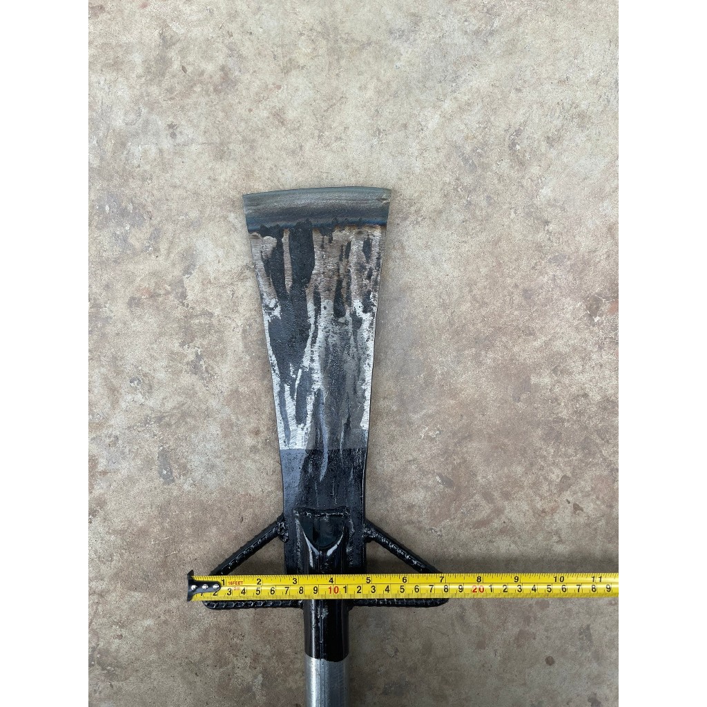 เสียมแทงปาล์ม เสียมด้ามเหล็ก  ด้ามเหล็กยาว 140 cm น้ำหนักประมาณ 1.9kg ผลิตจากเหล็กคุณภาพ - รูปที่ 5