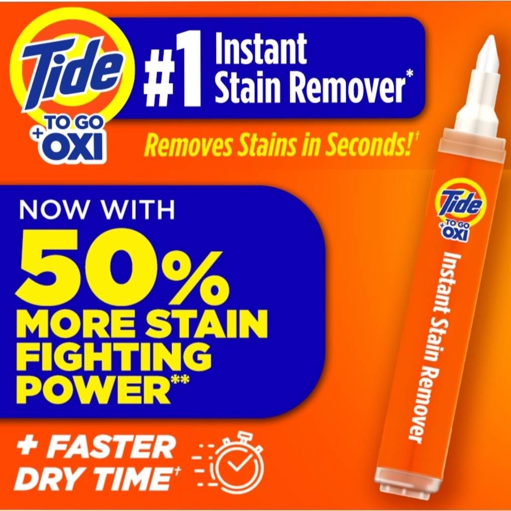 [เก็บ code ลดเพิ่ม 117]🇺🇲ปากกาขจัดคราบด่วน รอยเปื้อน พกพา Tide Stain Remover Pen