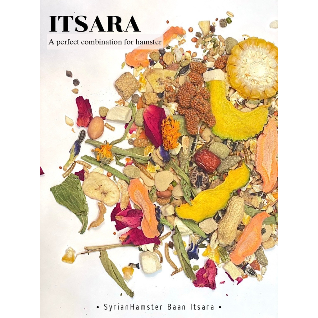 อาหารผสมแฮมสเตอร์ Itsara Hamster Mixed Food 500g