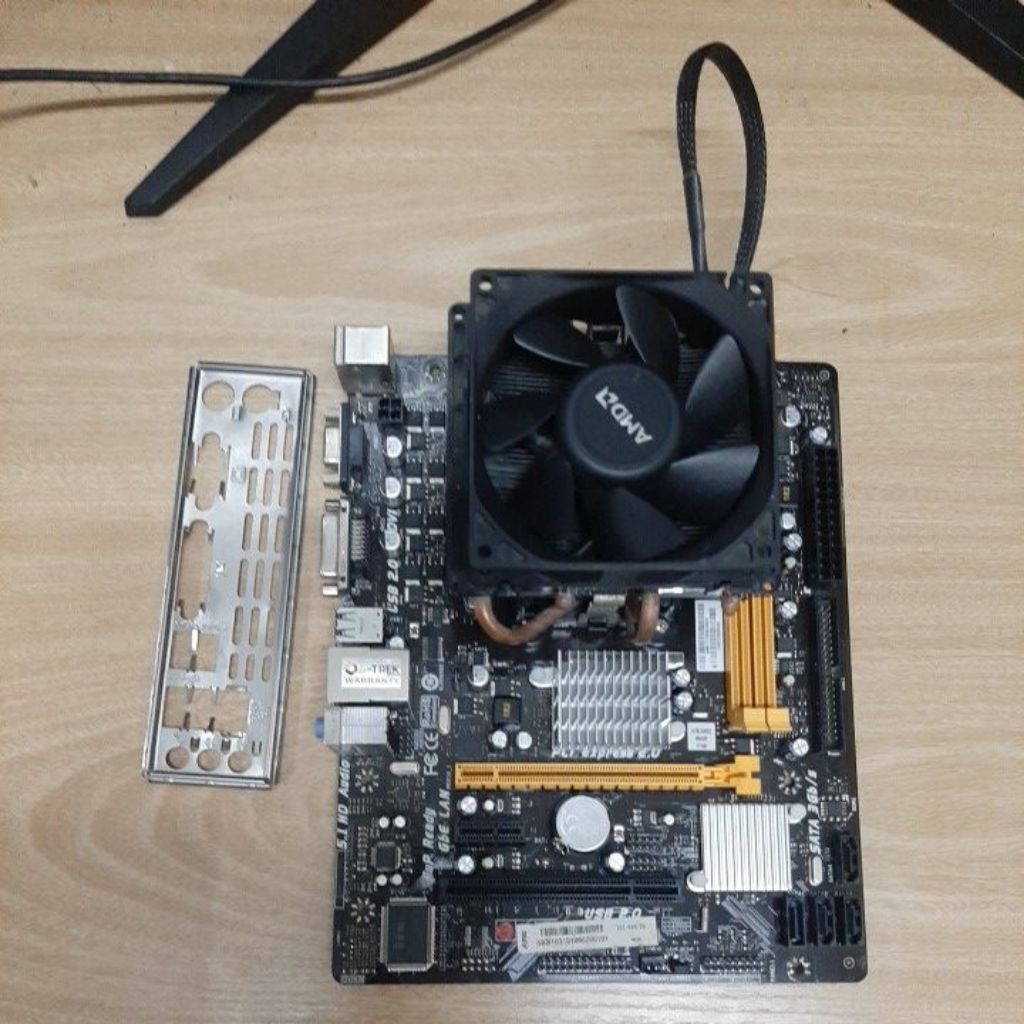 บอร์ดbiostar a960d+v2 พร้อมcpu amd fx 6350 และซิ้ง
