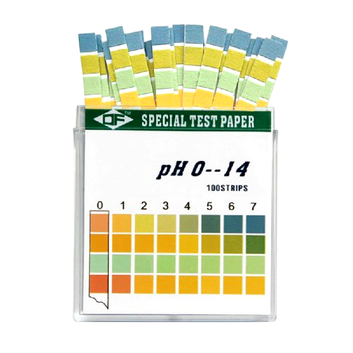 กระดาษ pH (ลิตมัส) 0-14 pH 100 แผ่น