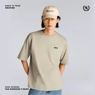 Highschool Basic Collection : Routine Tag Oversize Tee เสื้อยืดโอเวอร์ไซส์แท็ก - TPB06390