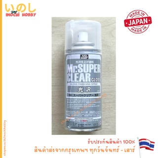 MR HOBBY SOLVENT BASED SUPER CLEAR B513 B522 (เงา), B514 B523 (ด้าน), B516 (กึ่งเงากึ่งด้าน) 170 ml. 513 514 516 522 523