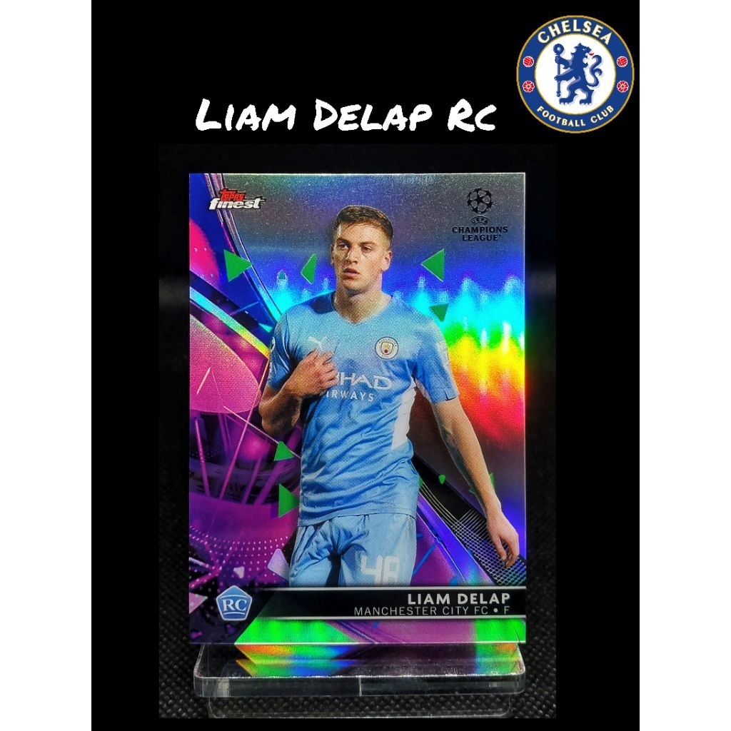 การ์ดฟุตบอล Liam Delap Rc Refractors 2021 Topps Finest UEFA Champions League