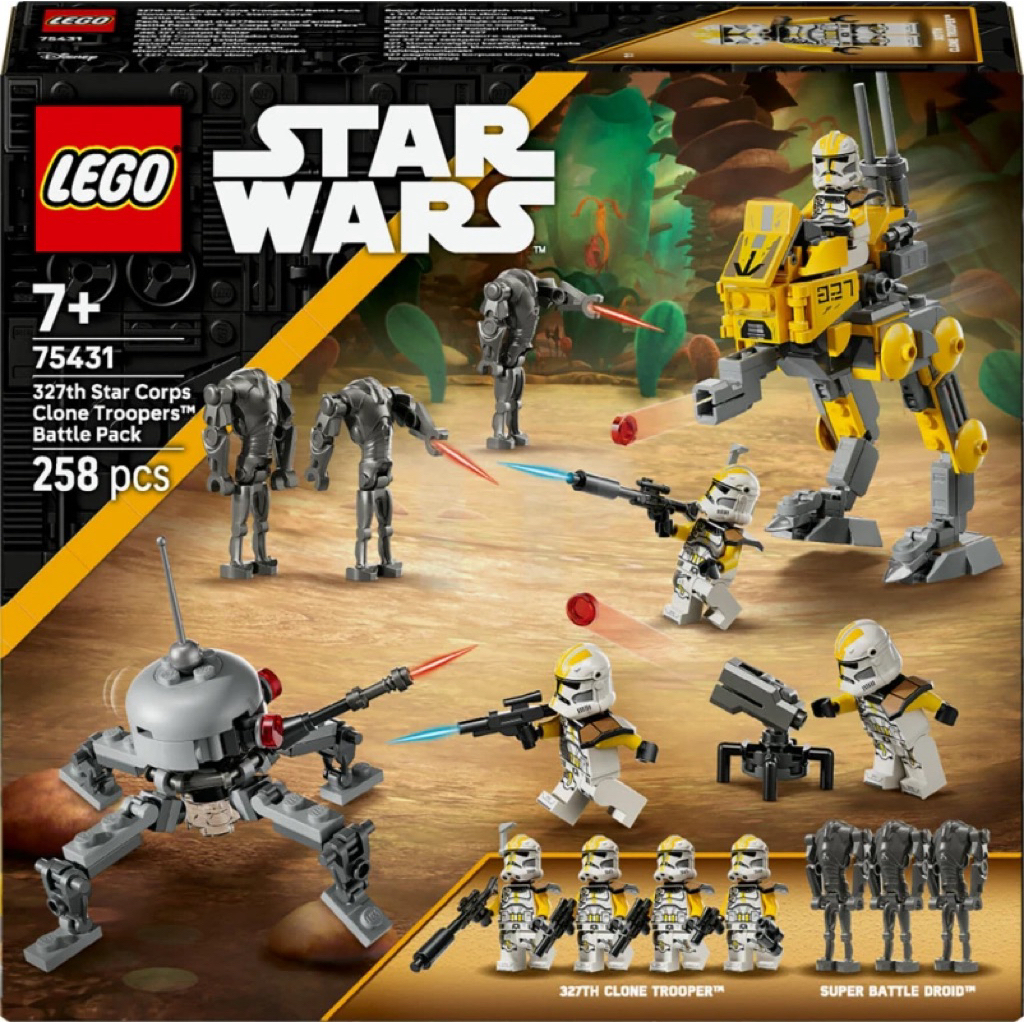 LEGO Star Wars TM 75431 327th Star Corps Clone Troopers Battle ของแท้ 100% มือหนึ่งกล่องสวยพร้อมส่ง