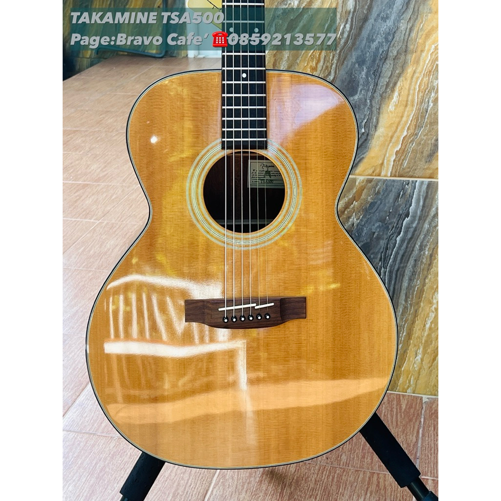 กีต้าร์โปร่งวินเทจมือสองจากญี่ปุ่น Takamine TSA500