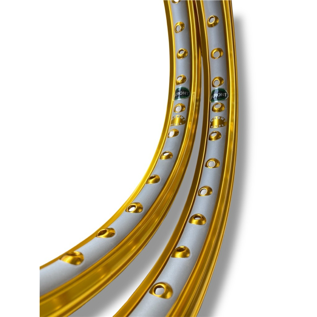 ล้อรางน้ำ Akront ทูโทนเจาะตายิงทราย ขอบ 17-1.2 (งานเก้าจรัญ)