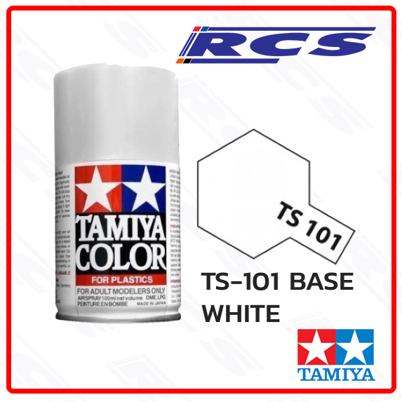 TAMIYA 85101 TS-101 BASE WHITE (GLOSS) สีสเปรย์ทามิย่า พ่นงานโมเดล