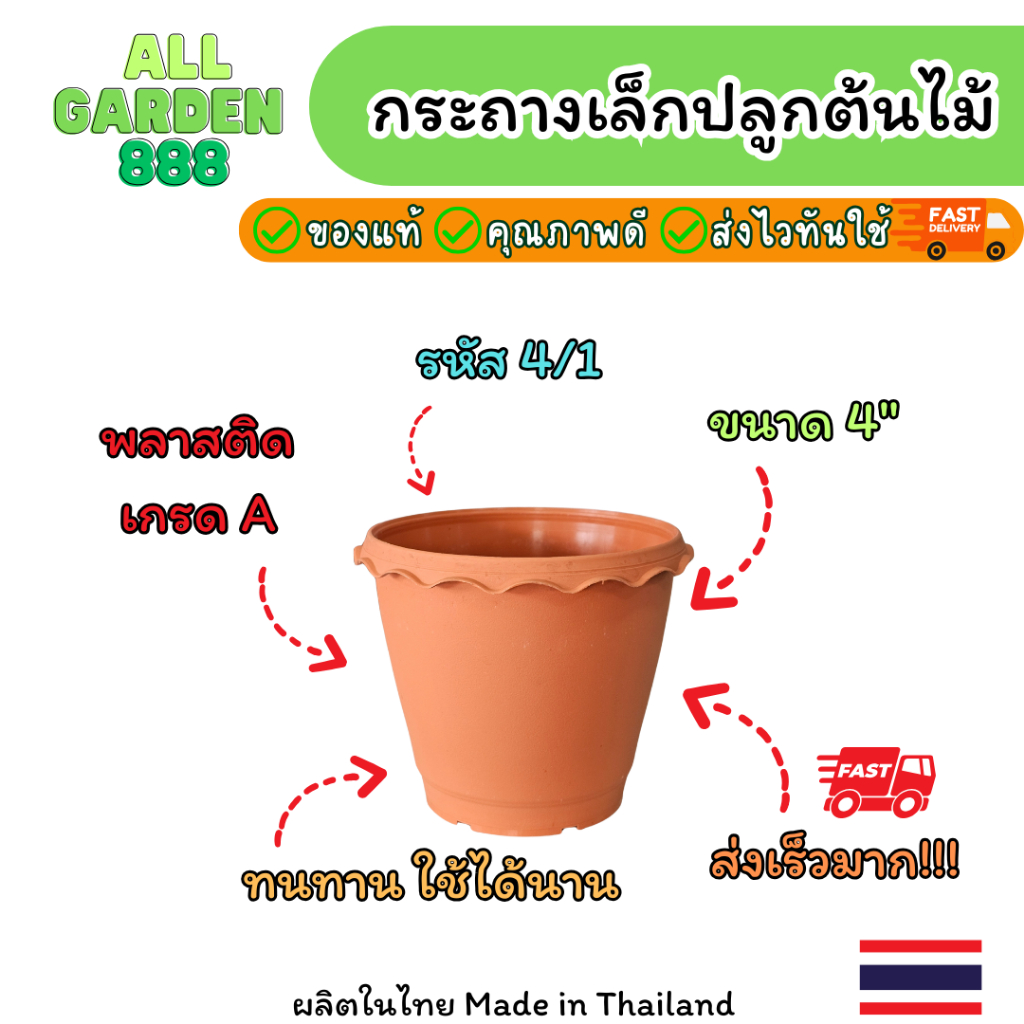 กระถางต้นไม้เล็ก กระถางพลาสติก สไตล์มินิมอล/โมเดิร์น กระถางกระบองเพชร กระถางแคคตัส กระถางเพาะปลูก ราคา ถูกที่สุด ดีลบีเคเค แกลเลอรีภาพที่ 4