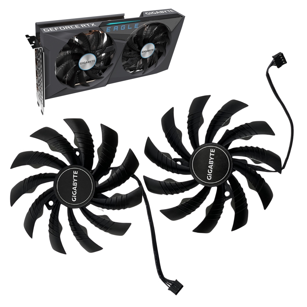 พัดลมการ์ดจอ Gigabyte RTX3050 RTX3060 RTX3060Ti Eagle เท่านั้น Model PLD10010S12H ส่งจากไทย