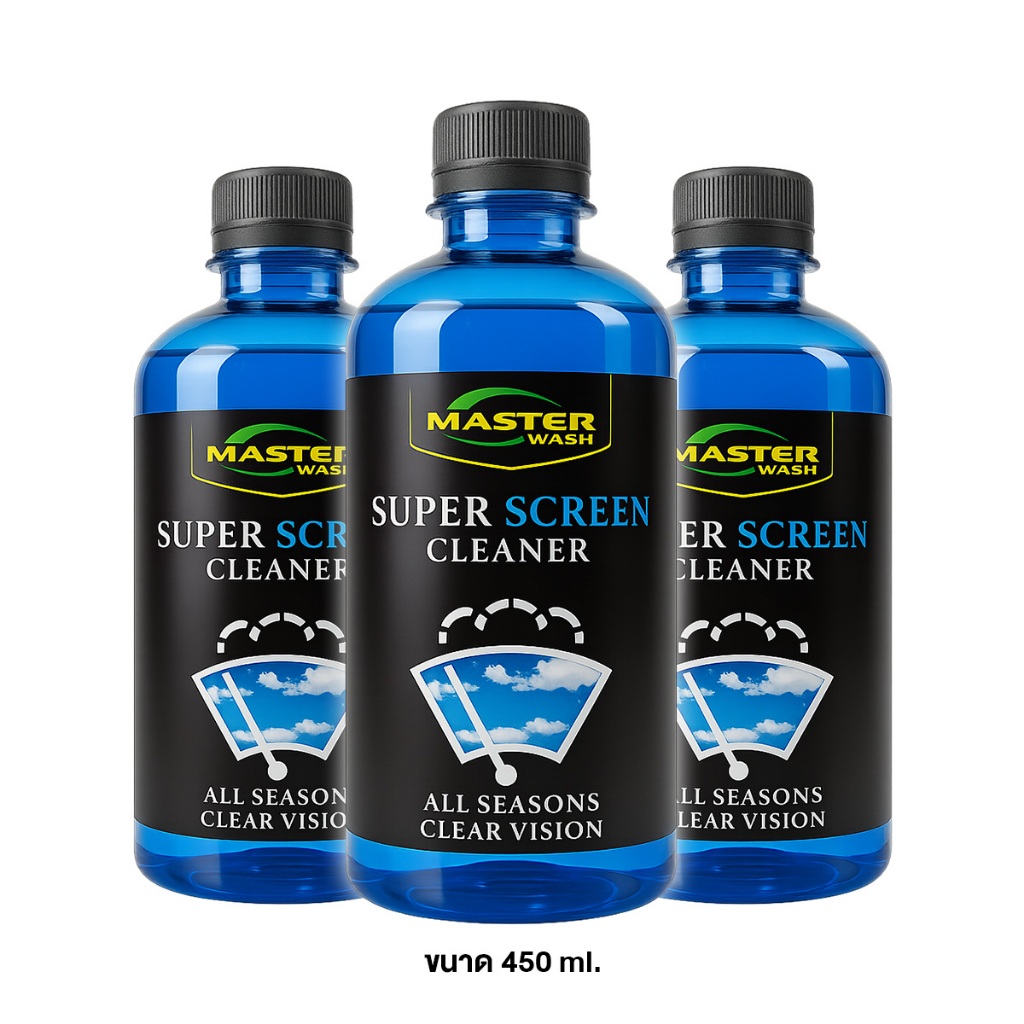 หัวเชื้อผสมน้ำ เติมหม้อพัก 450ml. ชุด1ขวดเติมได้15คัน ผสมน้ำแล้วเติมลงในหม้อพักฉีดกระจกหน้ารถ