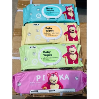คุ้มค่าสุดๆ! PIKA ผ้าเช็ดทำความสะอาดขนาดใหญ่พิเศษ 10 แผ่น (80 แผ่นต่อแพ็ค) เนื้อผ้ามีความนุ่ม ไม่ระคายเคือง ขนาด 20x22ซม