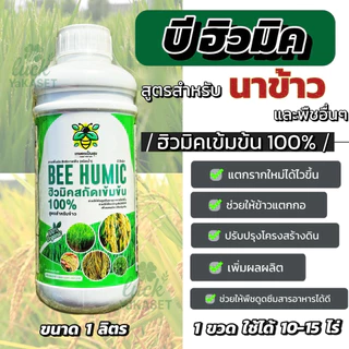 🔥พร้อมส่ง🔥 บีฮิวมิค 🌾 ฮิวมิคสกัดเข้มข้น100% ขนาด 1 ลิตร ช่วยเร่งการแตกรากแตกกอ ต้นใหญ่ใบเขียว ยืนต้นได้ดี เพิ่มผลผลิต