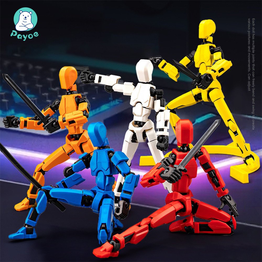 ⚡PAYOE หุ่นยนต์ 3D ข้อต่อขยับได้  ตัวละครอะนิเมะ -ของเล่นปลอม หุ่นยนต์ diy ของเล่นหุ่น robot toy หุ่นยนต์ 13 ข้อต่อ