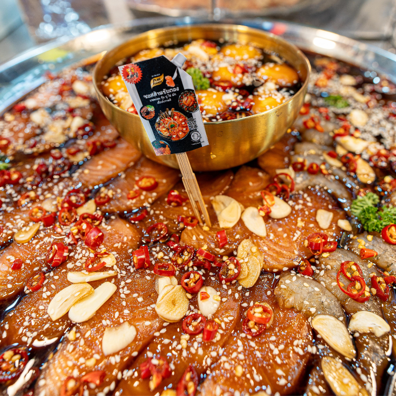 ซอสดอง ขนาด 800 กรัม ซอสดองเกาหลี กุ้งดอง ปูดอง สไตล์เกาหลี ซอสดองซีอิ๊ว แซลมอนดอง แมงกระพรุน - 1