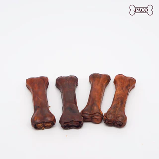 PACO ขนมขัดฟันสุนัขลดกลิ่นปาก กระดูกอัดสุนัข สีช้อค (4 นิ้ว) ขนมหมา มาตราฐานส่งออก ราคาส่ง ขนมสุนัข ขนมขัดฟันหมา