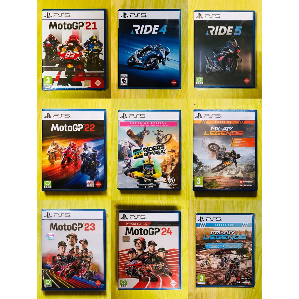 PS5:No’02+4🐔( แข่งรถ มอเตอร์ไซค์วิบาก,ทางเรียบ )MXGP , MXvsATV,RIDE,MotoGP,Eng players1-2