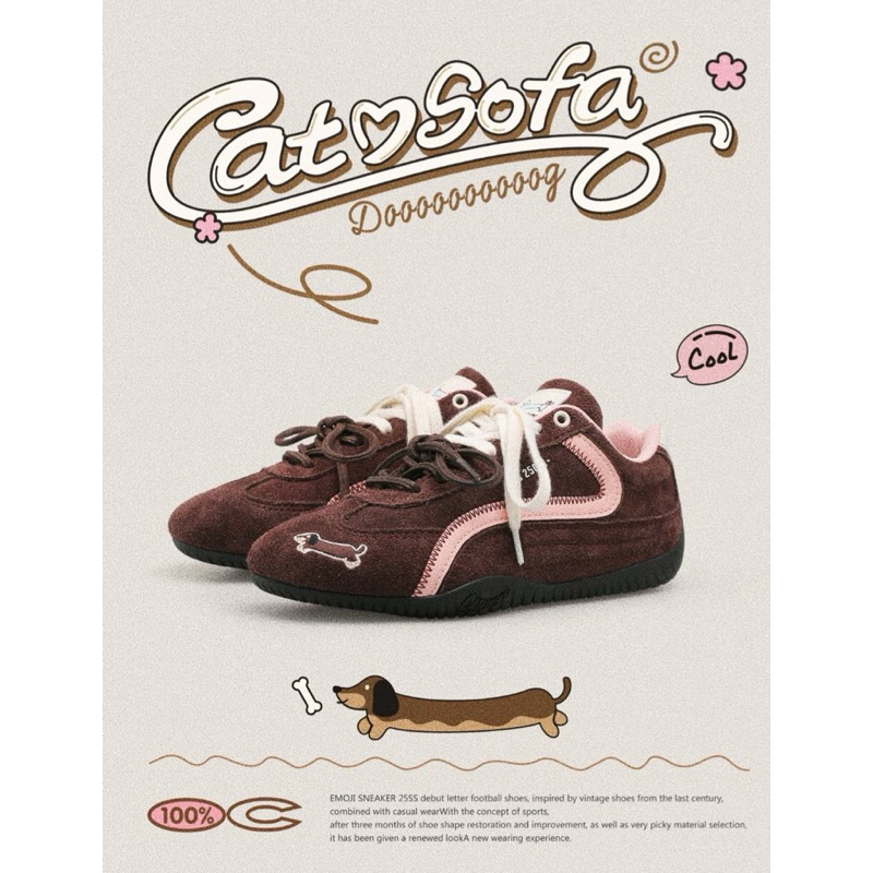 (Preorder) รองเท้าผ้าใบ cat&sofa sneakers รุ่น Emoji Lab