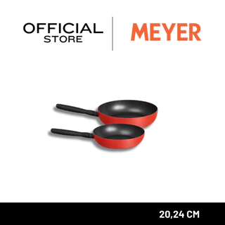 MEYER Bauhaus Induction ชุดกระทะทอดทรงตื้น 2 ชิ้น ขนาด 20, 24 ซม. Frypan set (14209-TE12)