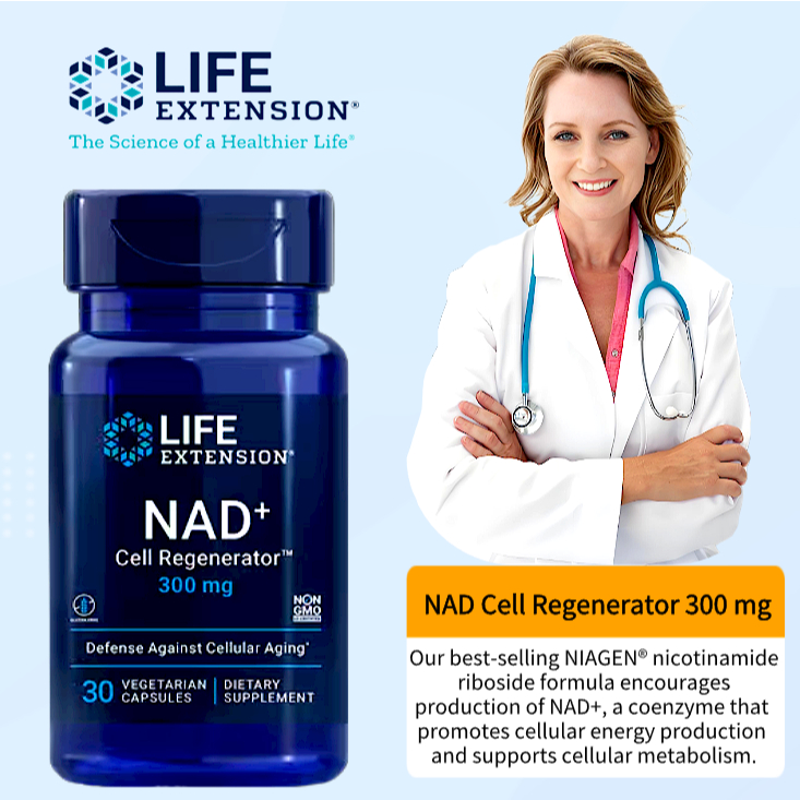 Life Extension NAD+ 300mg Fights age-related decline in NAD+