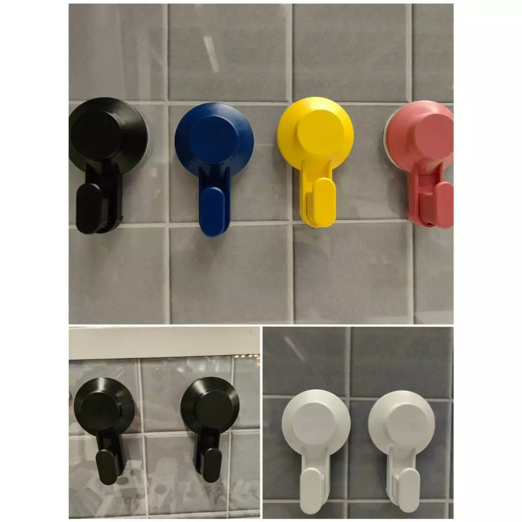 IKEA ตะขอแขวนแบบดูดติดผนัง TISKEN (ไม่ต้องเจาะ/ ไม่ต้องติดเทปโฟมให้เลอะเทอะ)