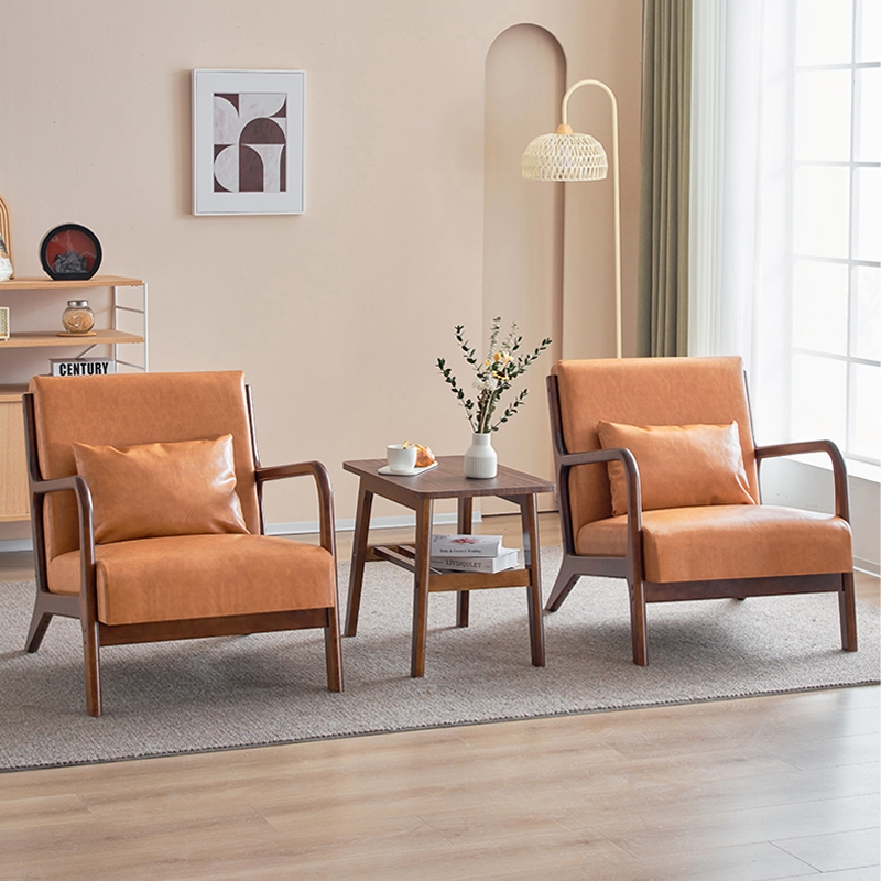LifeSmart โซฟา sofa โซฟาวินเทจ minimalist โซฟามินิมอล โซฟากาแฟ โซฟานั่งเล่น เก้าอี้ โซฟาคอนโด โซฟาหนังPU มีสีสัน เเข็งเร