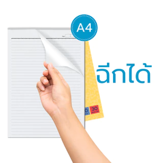 สมุดรายงาน สมุดฉีก ลายแฟนซี ขนาด A4 จำนวน 30 แผ่น / เล่ม