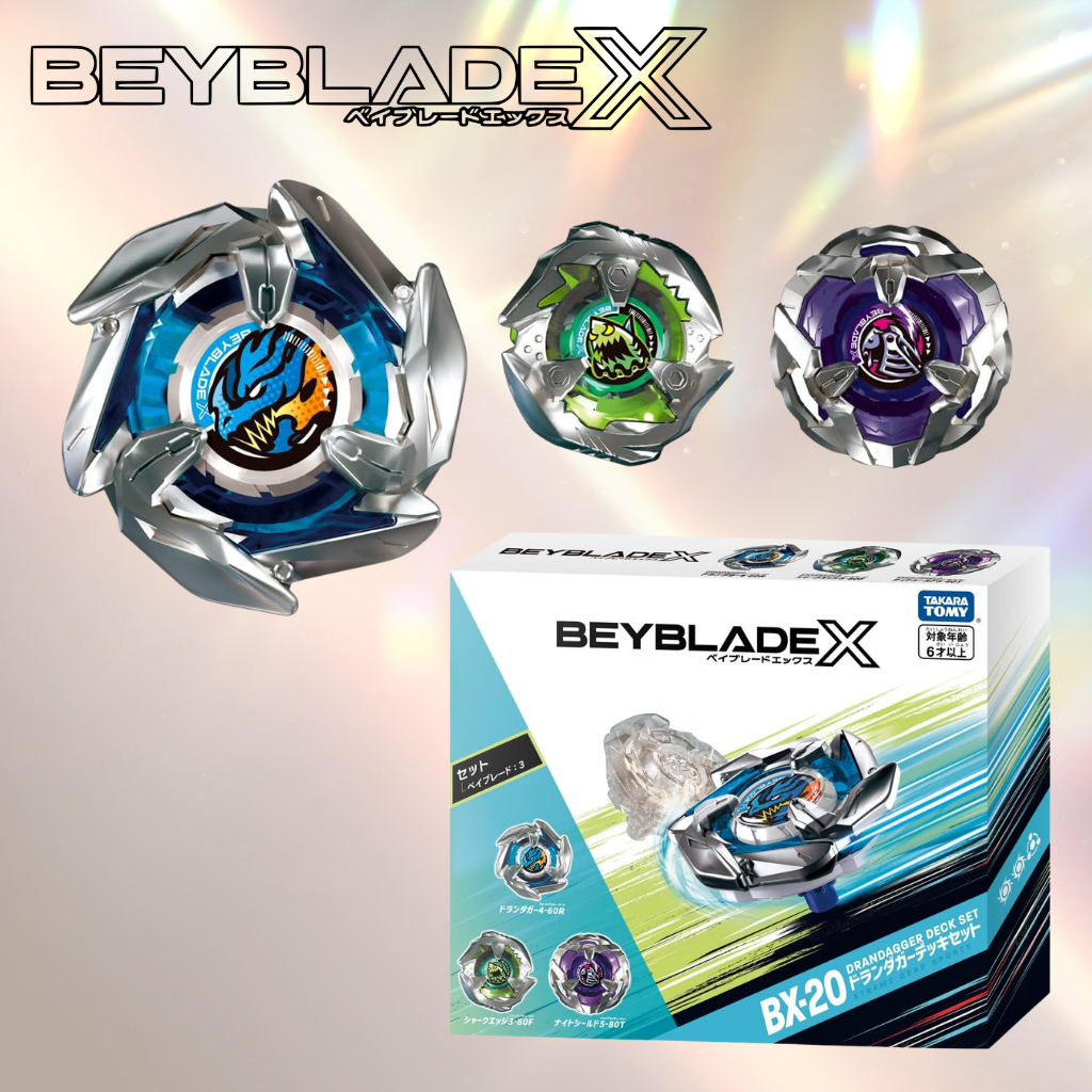 BEYBLADE X BX-20 Drandagger Deck Set Metal