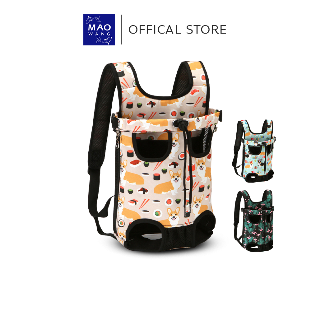 MAO กระเป๋าสะพายหลังใส่สัตว์เลี้ยง มี 2ลายให้เลือก เป้อุ้มสุนัข แมว กระเป๋าสัตว์เลี้ยง