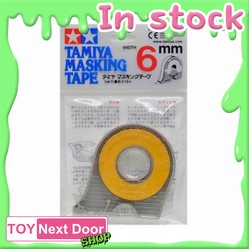 TAMIYA : เทปบังพ่นสี Masking Tape 87030-6mm , 87031-10mm , 87208(3mm) , Refill tape 87033-6mm , 87034-10mm