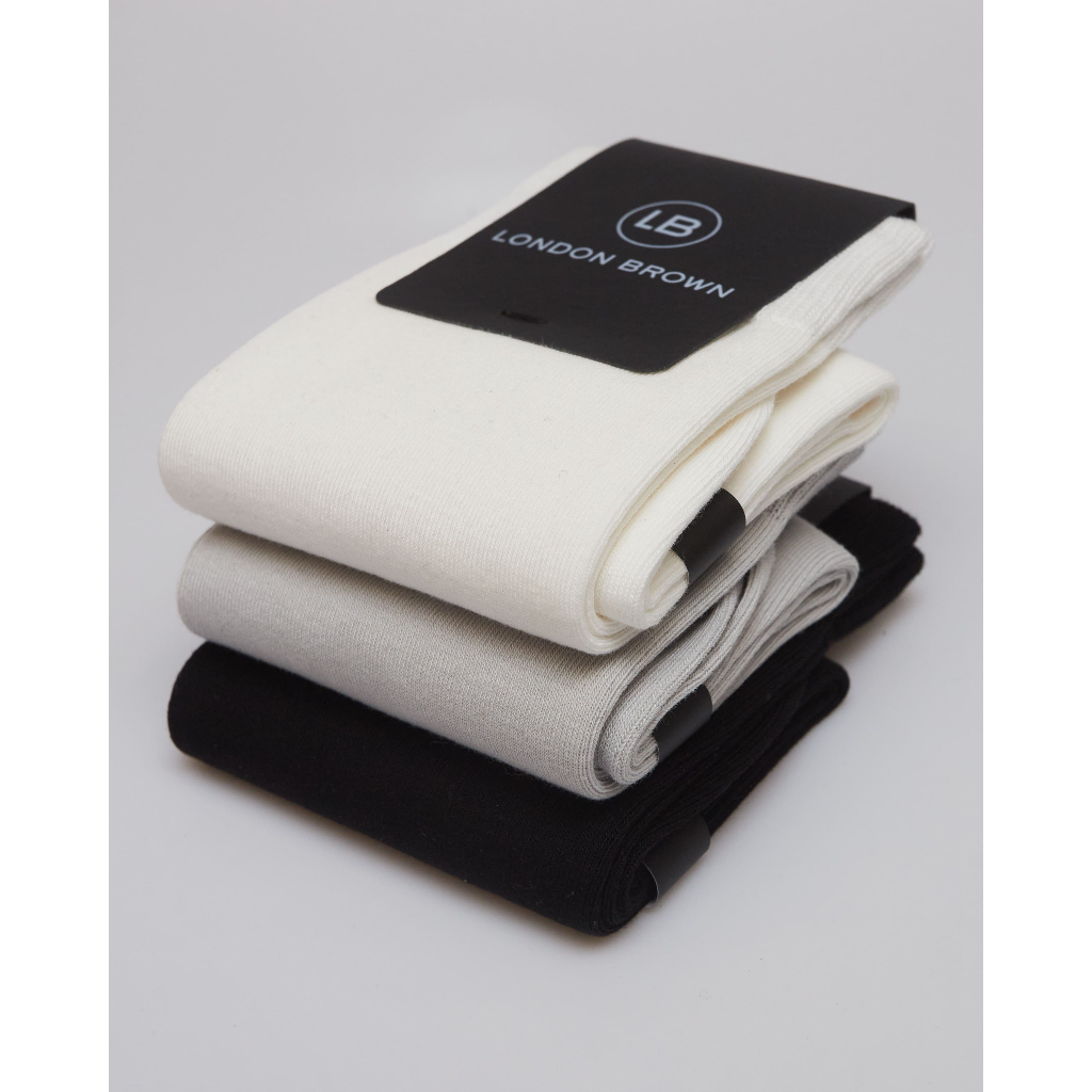 LONDON BROWN - SOLEMATE SOCKS ถุงเท้าผ้า COTTON