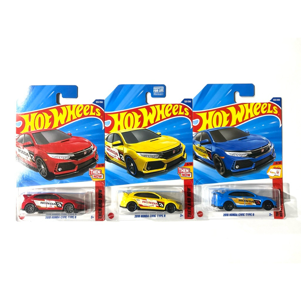 Hot Wheels | 2018 HONDA CIVIC TYPE R(ปี 2025) ~ สีเหลืองเป็นสีพิเศษ Exclusive✨|‼️สินค้าหายาก‼️| 📦สินค้ามีพร้อมส่ง