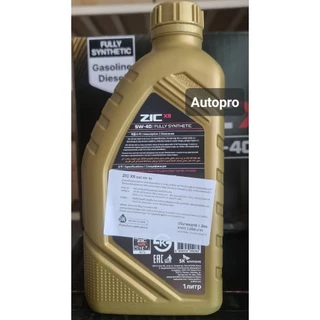 (น้ำมันใหม่ปี2024|API:SP) 5W-40 ZIC X9 สำหรับเครื่องยนต์เบนซินและดีเซล สังเคราะห์แท้ 100% ระยะ 15,000 KM.