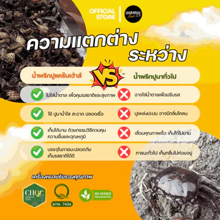 Crabhouse (ส่งฟรี) - น้ำพริกมันปูนาตาแดงเพิ่มมันปูนามากขึ้น 35% เผ็ด หอมมัน เข้มข้น ไม่ใส่น้ำตาล! 🦀🔥
