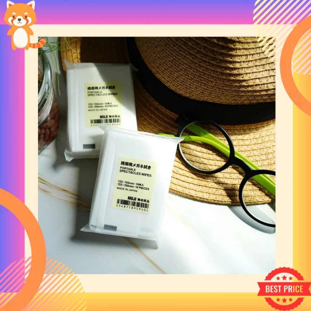 MUJI กระดาษเช็ดแว่นมูจิ Lens Cleansing Glasses สินค้าพร้อมส่งทุกวัน